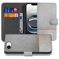 iPhone 16e | Book Style Case | Wood Concrete