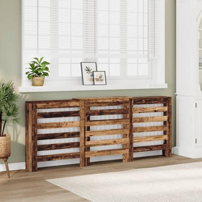 Radiatorombouw 205x21,5x83,5 cm bewerkt hout oud hout