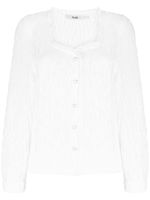 b+ab cardigan à ornements en dentelle - Blanc