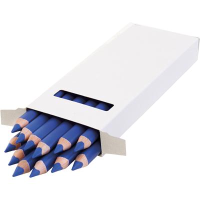 EDU3 Edu jumbo kleurpotlood, dikte 10 mm, vulling 6,25 mm, donkerblauw, 12 stuk/ 1 doos