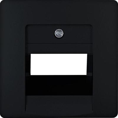 Enzo Kopp hk05 mat zwart afdekplaat utp dubbel - 4621660