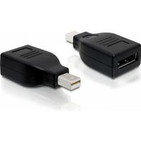 Delock 65238 Adapter mini DisplayPort 1.2 male > DisplayPort female zwart - thumbnail