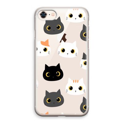 Katten: iPhone 8 Transparant Hoesje