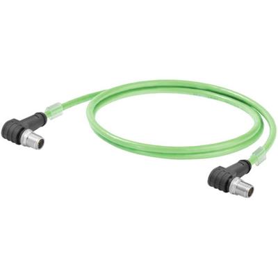 Weidmüller 2485590015 Sensor/actuator dataconnector M12 Aantal polen (sensoren): 8 Stekker, haaks 1.50 m 1 stuk(s)