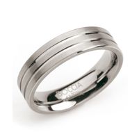Boccia 0101-02 Ring Titanium zilverkleurig 6 mm Maat 50