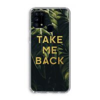 Take me back: Samsung Galaxy M31 Transparant Hoesje
