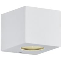 LED Tuinwandlamp 4W Mat Wit Kunststof - Up & Down Verlichting - Trion Corby