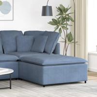 Modulaire bank voetenbank module blauw 100x100x48 cm