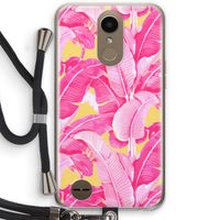 Pink Banana: LG K10 (2017) Transparant Hoesje met koord