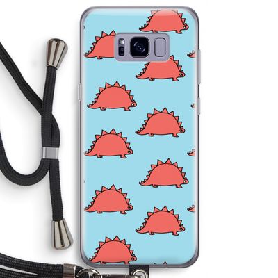 Dinosawrr: Samsung Galaxy S8 Transparant Hoesje met koord