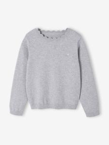 Meisjestrui BASICS personaliseerbaar gemêleerd grijs
