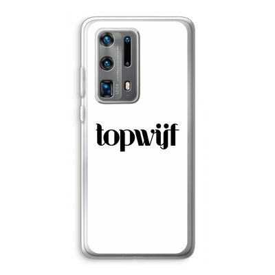 Topwijf Wit: Huawei P40 Pro Plus Transparant Hoesje