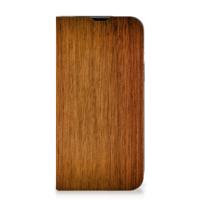 iPhone 14 Book | Wallet Case | Donker Hout