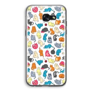 Kleurrijke katten: Samsung Galaxy A5 (2017) Transparant Hoesje