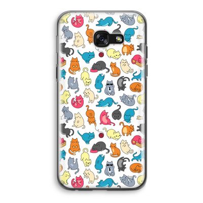 Kleurrijke katten: Samsung Galaxy A5 (2017) Transparant Hoesje