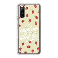 Don't forget to have a great day: Sony Xperia 10 III Transparant Hoesje