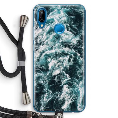 Zee golf: Huawei P20 Lite Transparant Hoesje met koord