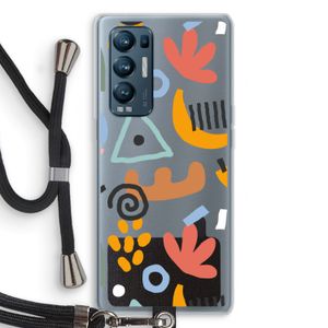 Abstract: Oppo Find X3 Neo Transparant Hoesje met koord