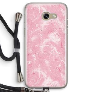 Abstract Painting Pink: Samsung Galaxy A5 (2017) Transparant Hoesje met koord