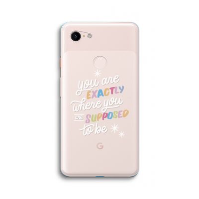 Right Place: Google Pixel 3 XL Transparant Hoesje