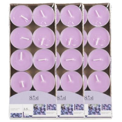 Arti Casa Geurtheelichtjes - 30x stuks - blauwe bes - lilapaars - was - 3,5 uur
