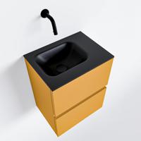 Toiletmeubel Mondiaz Ada | 40 cm | Meubelkleur Ocher | Lex wastafel Urban Rechts | Zonder kraangat - thumbnail