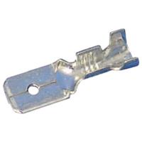 Intercable 180279 Platte stekker (male) Vertint Insteekbreedte: 6.3 mm Insteekdikte: 0.8 mm Ongeïsoleerd Blauw 1 stuk(s)