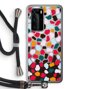 Colored Giraffe: Huawei P40 Pro Transparant Hoesje met koord