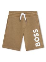 BOSS Kidswear short élastiqué à logo imprimé - Marron - thumbnail