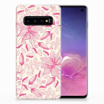 Samsung Galaxy S10 | TPU Case | Pink Flowers