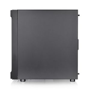 Thermaltake CA-1W2-00M1WN-01 Midi-tower PC-behuizing Zwart 3 voorgeïnstalleerde LED-ventilators, LCS-compatibel, Zijvenster, Geschikt voor DIY-waterkoeling,