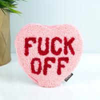 Fuck Off hart warmtekussen - Klein