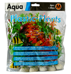 Superfish Aqua Plants M Set - Kunstmatige Aquariumplanten 20cm, 6st - Onderhoudsvrij & Veilig