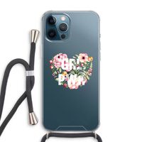 GRL PWR Flower: iPhone 12 Pro Max Transparant Hoesje met koord