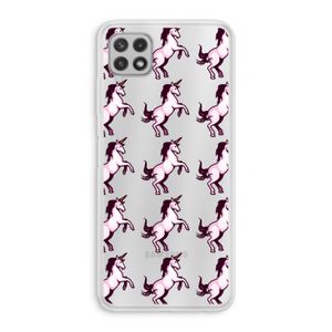 Musketon Unicorn: Samsung Galaxy A22 4G Transparant Hoesje