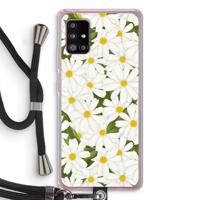 Summer Daisies: Samsung Galaxy A51 5G Transparant Hoesje met koord