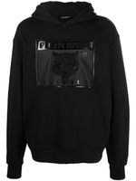 Plein Sport hoodie à logo embossé - Noir