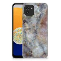 Samsung Galaxy A03 | TPU | Siliconen hoesje | Marmer Grijs