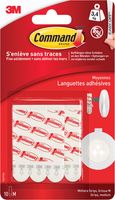 Command bevestigingsstrips, medium, wit, blister van 10 stuks - thumbnail