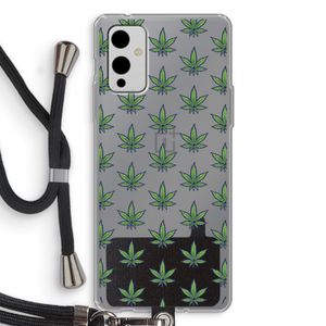 Weed: OnePlus 9 Transparant Hoesje met koord