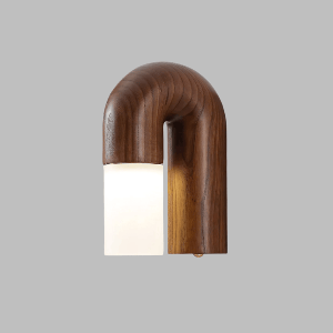 Arcus Houten Gebogen Wandlamp