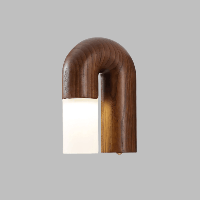 Arcus Houten Gebogen Wandlamp