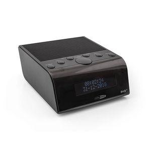 Caliber Wekkerradio - Dab Plus en FM Radio - Dual Alarm met Snooze - Op Stroom en Batterij - Zwart (HCG011DAB)