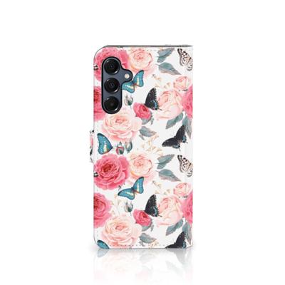 Samsung Galaxy A16 4G/5G Hoesje Butterfly Roses Samsung Galaxy A16 4G/5G Hoesje Butterfly Roses