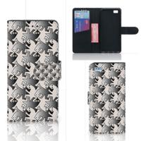 Huawei Ascend P8 Lite | Telefoonhoesje | Met pasjeshouder | Salamander Grey