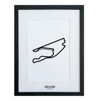 Formule 1 Circuit Miami 3D Print - Zwart Formule 1 Circuit Miami 3D Print - Zwart