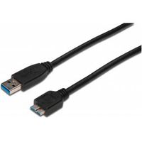ASSMANN Electronic AK-300116-010-S USB-kabel 1 m USB 3.2 Gen 1 (3.1 Gen 1) USB A Micro-USB B Zwart - thumbnail
