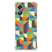 OPPO A17 Doorzichtige Silicone Hoesje Funky Retro - thumbnail