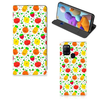 Samsung Galaxy A21s | Flip Style Cover | Fruits