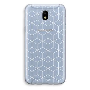 Zwart-witte kubussen: Samsung Galaxy J5 (2017) Transparant Hoesje